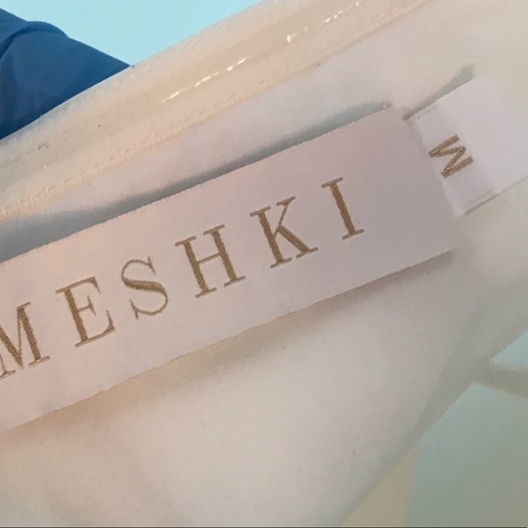 Meshki Nahla Tie Front Strapless Jumpsuit in White Size Medium - Picture 9 of 11